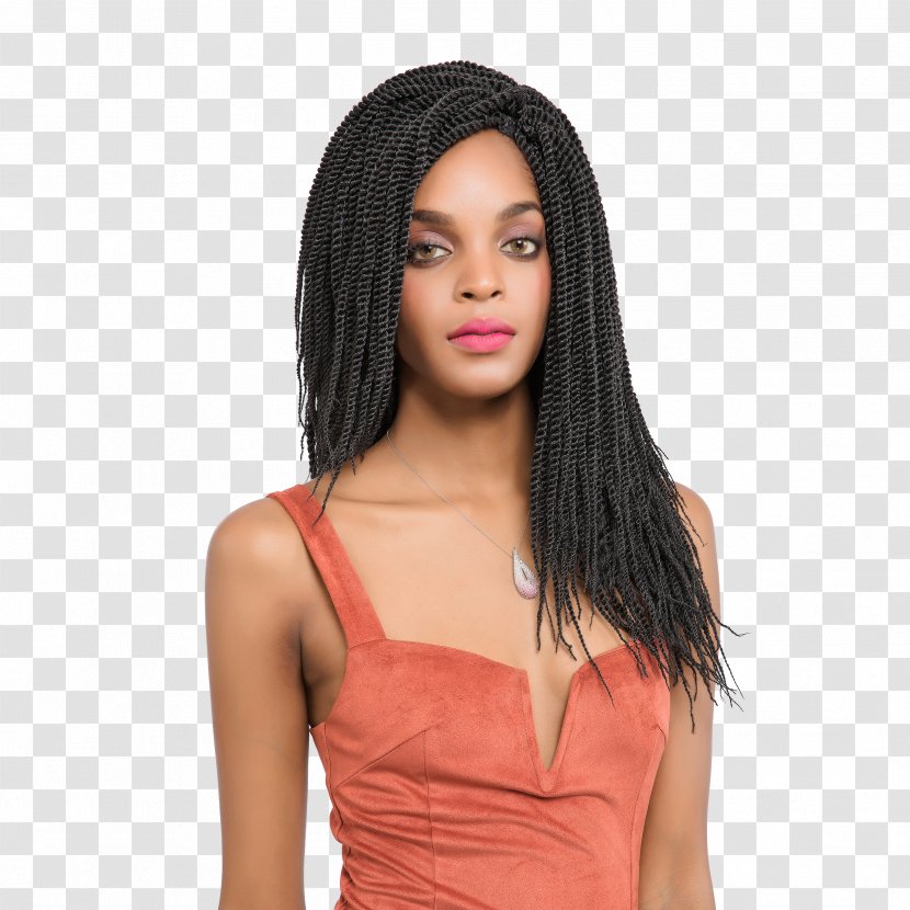 Long Hair Black Artificial Integrations Braid - Care - Princess Jasmine Wig Transparent PNG