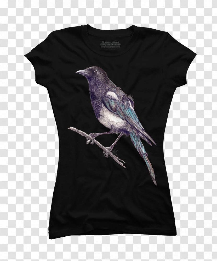 Printed T-shirt Clothing Top - Frame - Magpie Transparent PNG