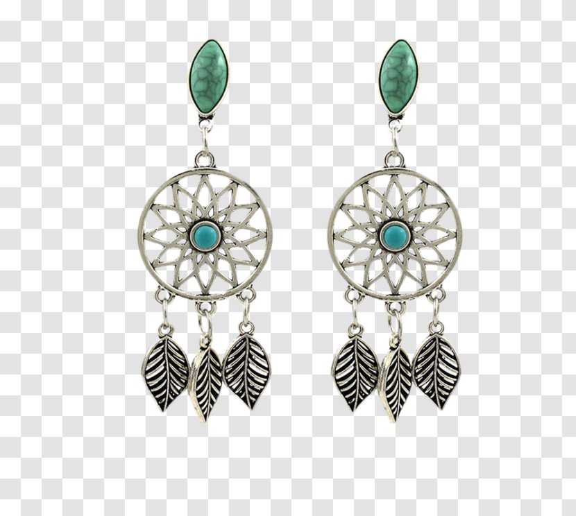 Turquoise Earring Bohemianism Silver Bracelet Transparent PNG