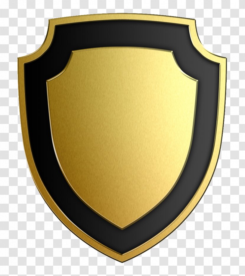 Download Shield Clip Art - Computer Software - Brass Transparent PNG