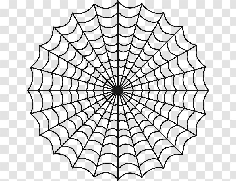 Spider Web Coloring Book Drawing - Line Art - Red Website Transparent PNG