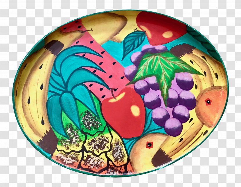 Chairish Furniture Tray Art - Hand-painted Fruit Transparent PNG