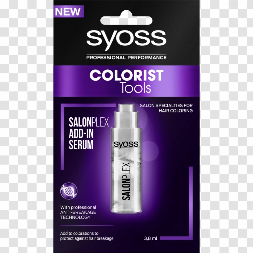 Cosmetics Colorist Serum Product Sodium - Violet - Syoss Logo Transparent PNG