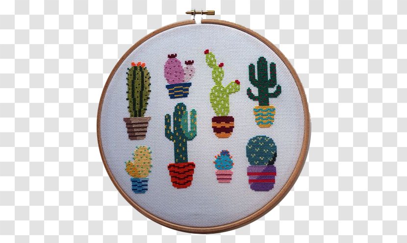 Easy Cross-Stitch Christmas Cross Stitch Simple - Yarn - Cactus Embroidery Transparent PNG