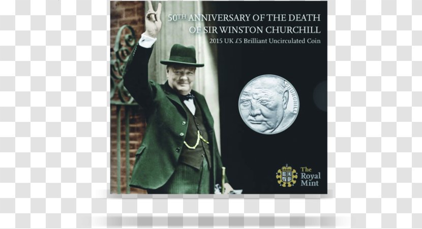 Five Pounds Death Anniversary Royal Mint Coin - Brand - Winston-churchill Transparent PNG