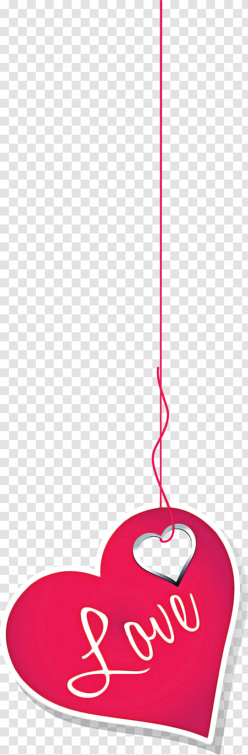 Red Pink Line Heart Transparent PNG