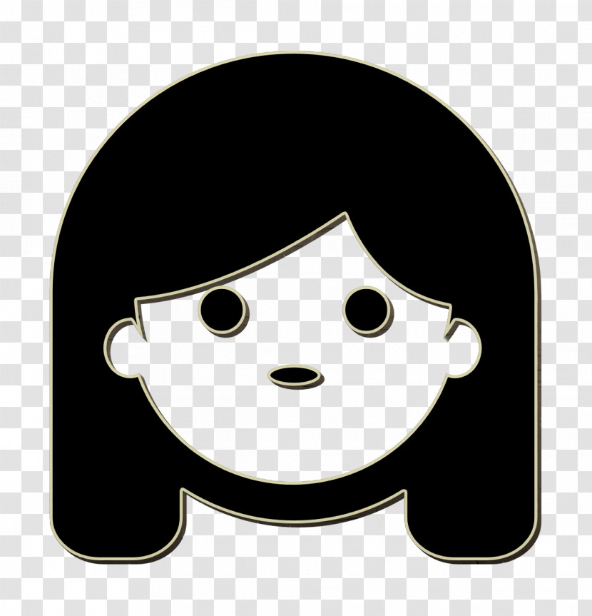 Girl Icon People Pictograms Icon Little Girl Face Icon Transparent PNG