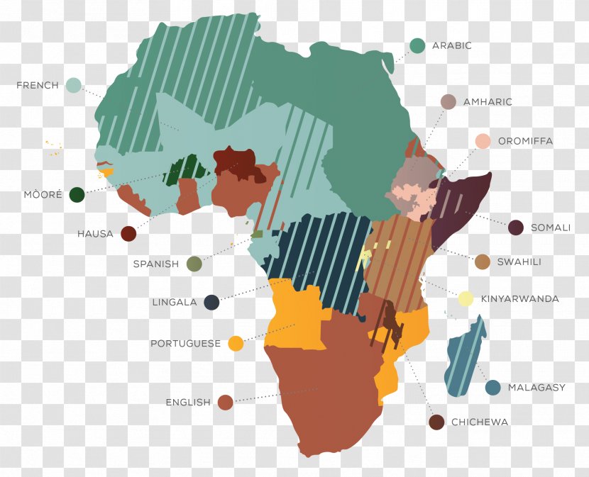 Africa Vector Map - Contour Line Transparent PNG