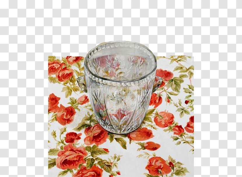 Glass Transparency And Translucency Cup Graphic Design - Flower - Transparent Transparent PNG