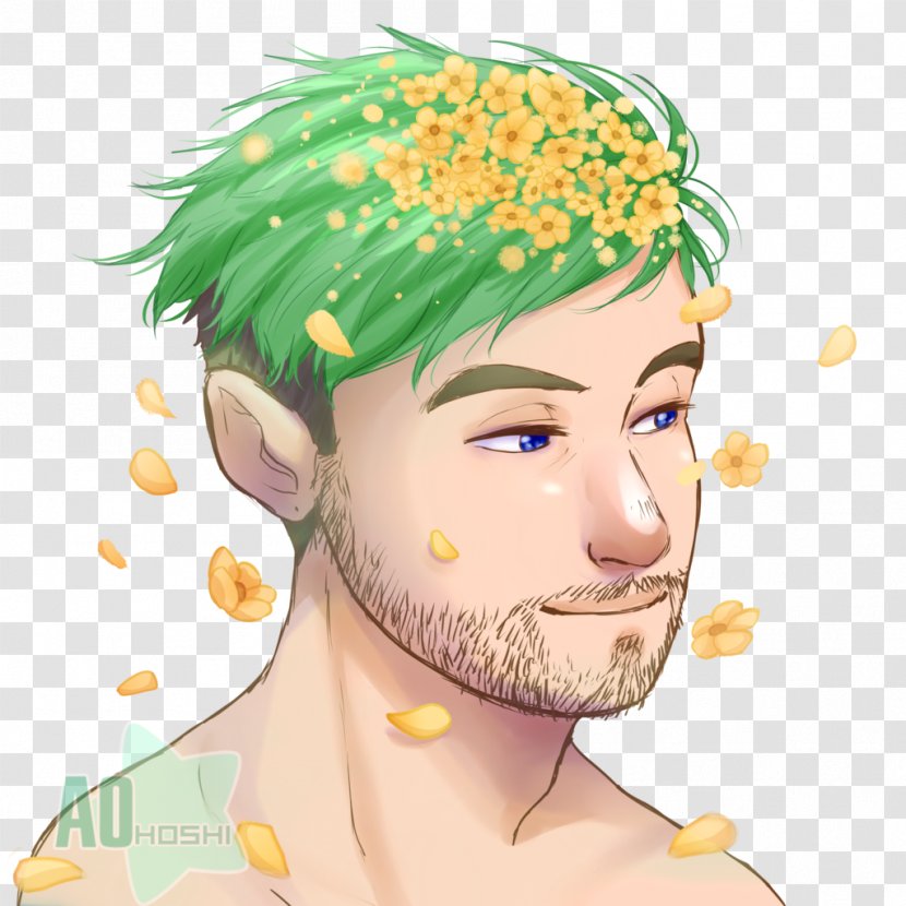 Jacksepticeye Drawing Art YouTuber - Fictional Character - Meadow Flowers Transparent PNG