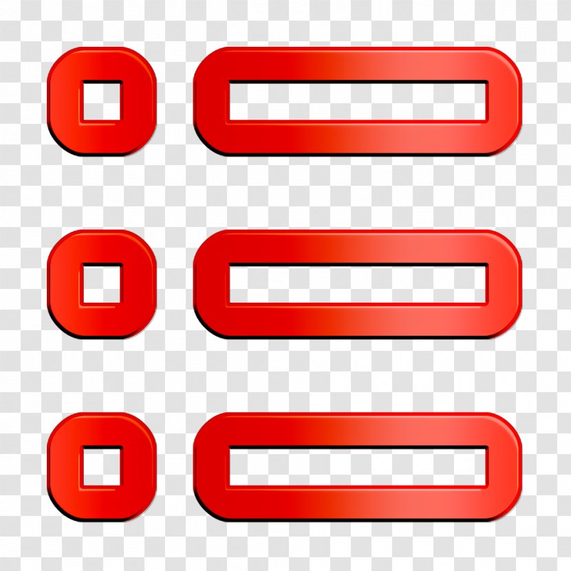 Menu Icon - Number - Rectangle Symbol Transparent PNG