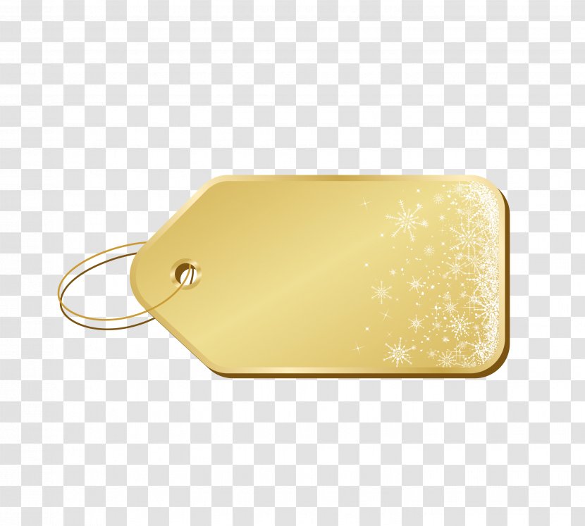 Cartoon Keychain Clip Art - Gold - Golden Creative Logo Transparent PNG
