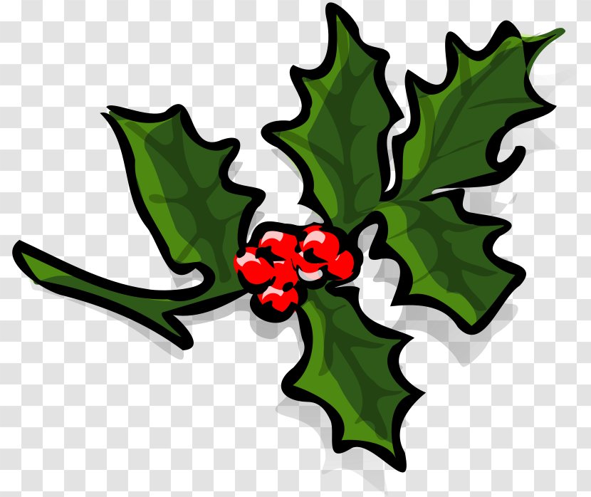 Common Holly Mistletoe Clip Art - Plant Transparent PNG