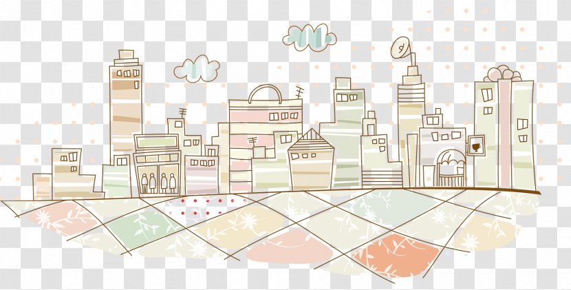 Designer Illustration - Recreation - Morning City Transparent PNG