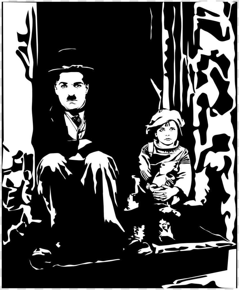 The Tramp Charlie Chaplin Kid Clip Art - Drawing Transparent PNG