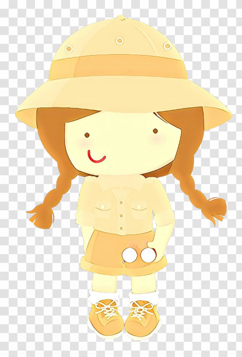 Cartoon Yellow Headgear Hat Clip Art - Fashion Accessory - Fictional Character Transparent PNG