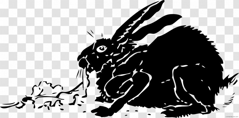 European Rabbit Vector Graphics Clip Art - Cinnamon - Natural Selection Black And White Transparent PNG