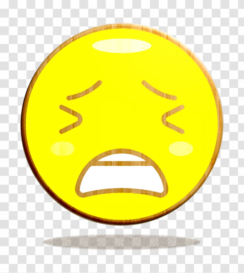 Face Icon Tired - Yellow - Symbol Smiley Transparent PNG