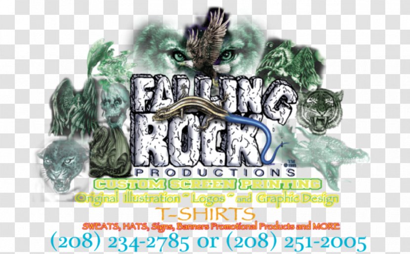 Printed T-shirt Screen Printing Falling Rock Productions - Tshirt - Posters Transparent PNG