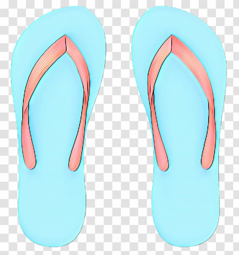 Flip-flops Slipper Product Design Font - Turquoise - Footwear Transparent PNG