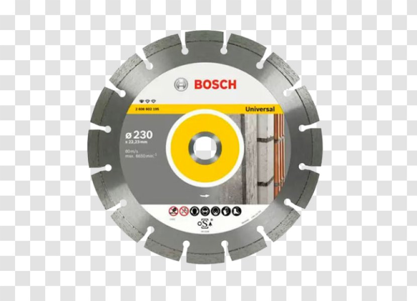 Robert Bosch GmbH Brick Concrete Diamond Blade - Slijpschijf - Laser Disc Transparent PNG