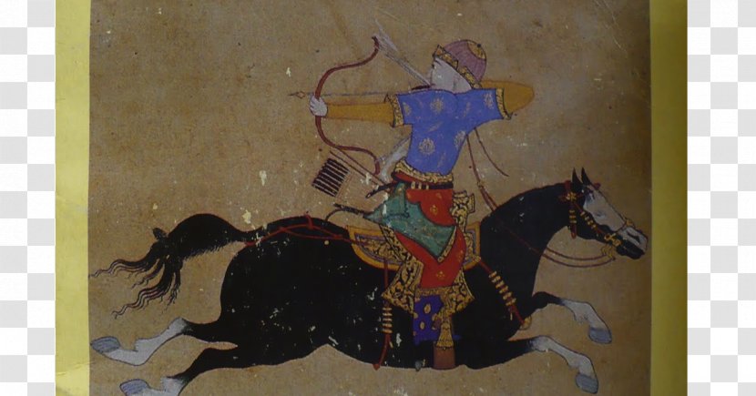Mongolian Horse Mongol Empire Khanate Mongols - Mounted Archery - Painting Transparent PNG