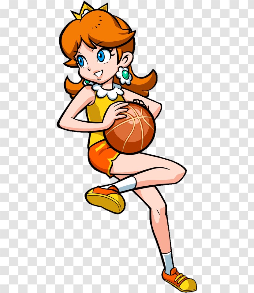 Princess Daisy Mario Hoops 3-on-3 Peach Super Bros. - Nintendo Transparent PNG