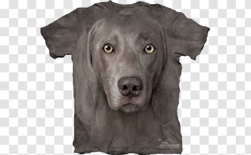 T-shirt Weimaraner Clothing Top - Breed Transparent PNG