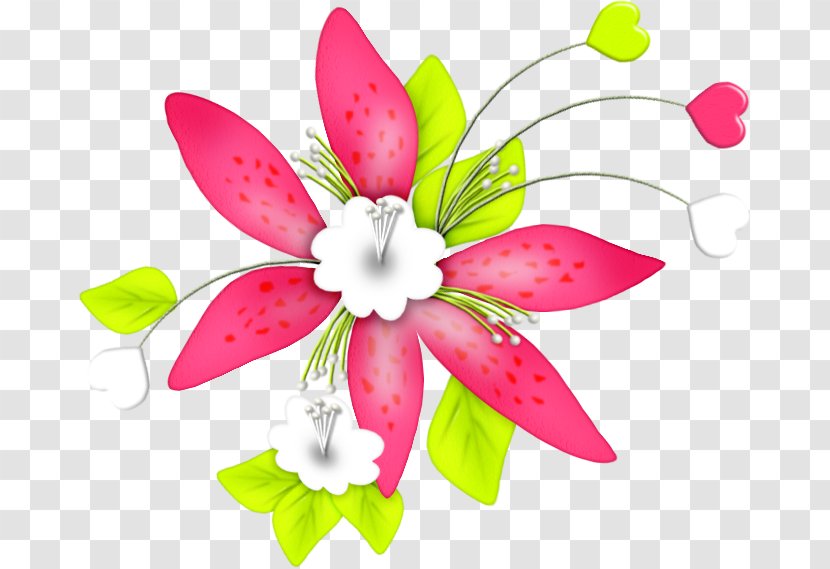 Paper Clip Art - Floral Design - Pink Flower Border Transparent PNG