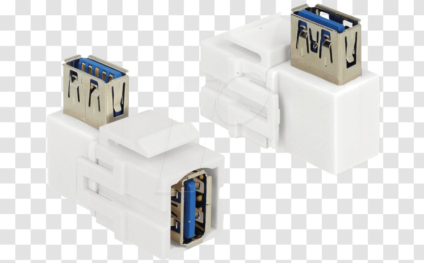 Electrical Connector Keystone Module USB 3.0 Computer Port - Usb Transparent PNG