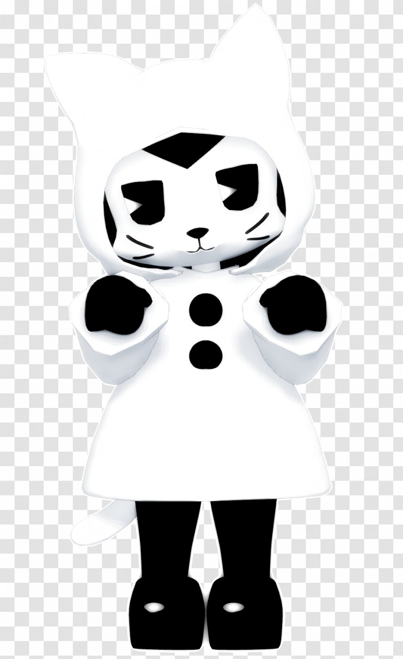 White Headgear Character Bone Clip Art - Neck - Meow Transparent PNG
