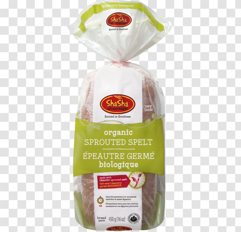 Ingredient Sprouted Bread Organic Food Spelt - Flour Baker Transparent PNG