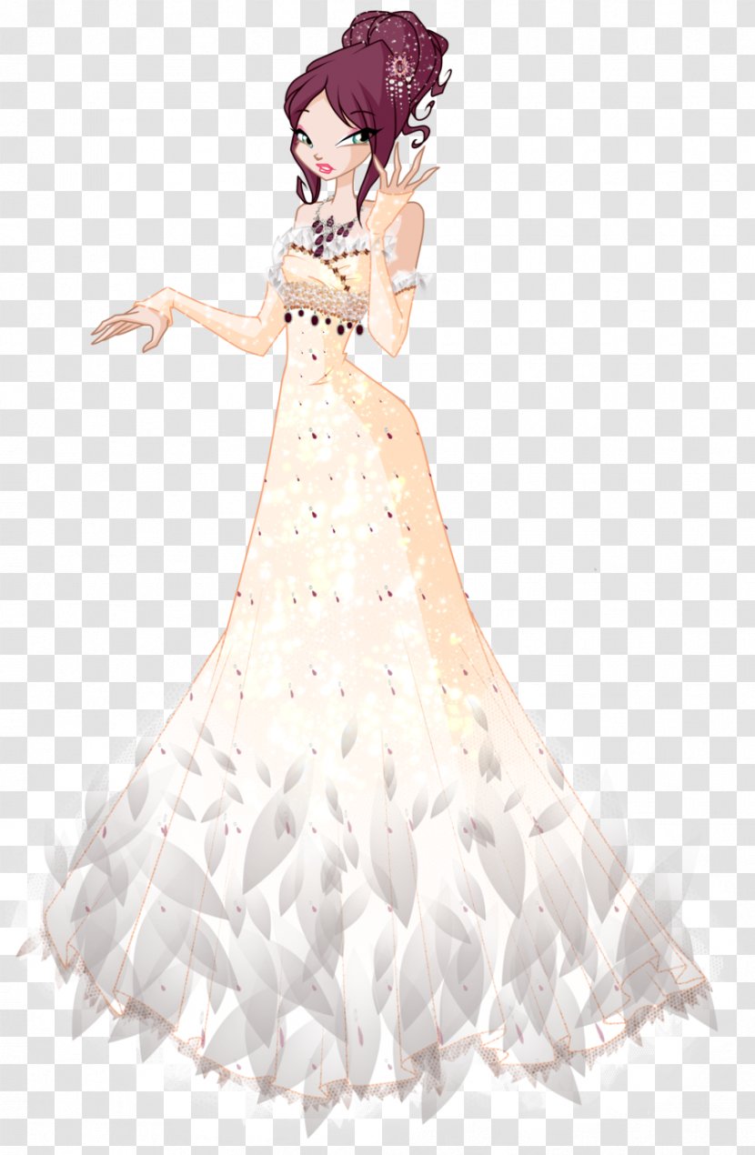 Bloom Wedding Dress Ball Gown - Fashion Illustration Transparent PNG