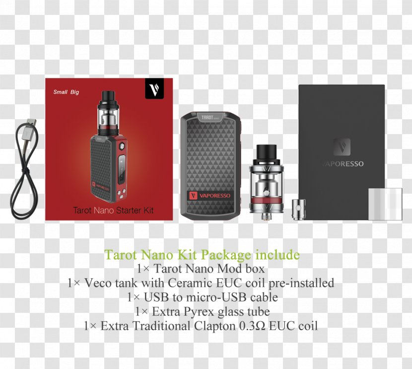 Electronic Cigarette Aerosol And Liquid Tarot Vape Shop Electromagnetic Coil - Microphone - Glass Tank Transparent PNG