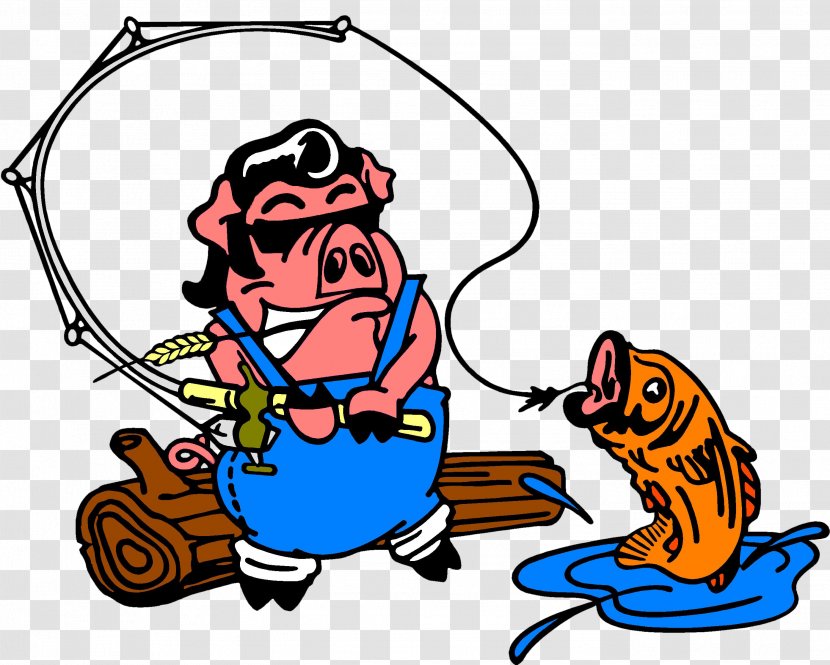 Barbecue The Fishin' Pig Roast Clip Art - Bbq Transparent PNG