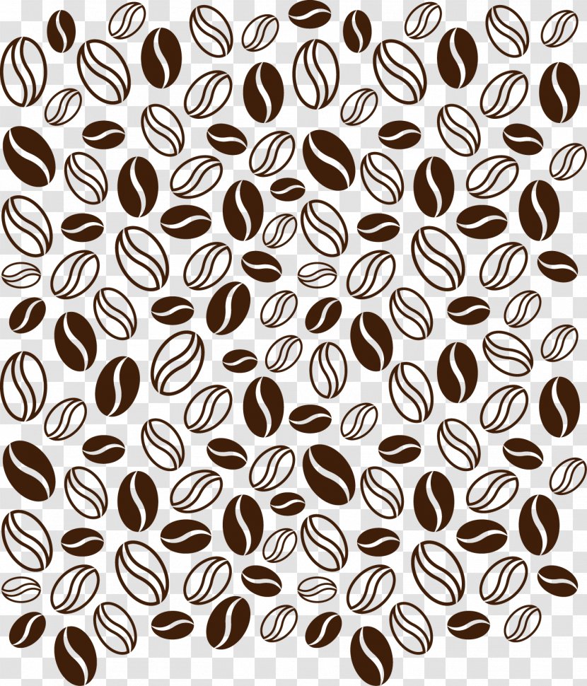 Coffee Bean Cafe - Logo - Vector Beans Shading Transparent PNG