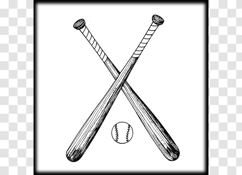 Baseball Bat Batting Softball Clip Art - Hardware Accessory - Old Cliparts Transparent PNG