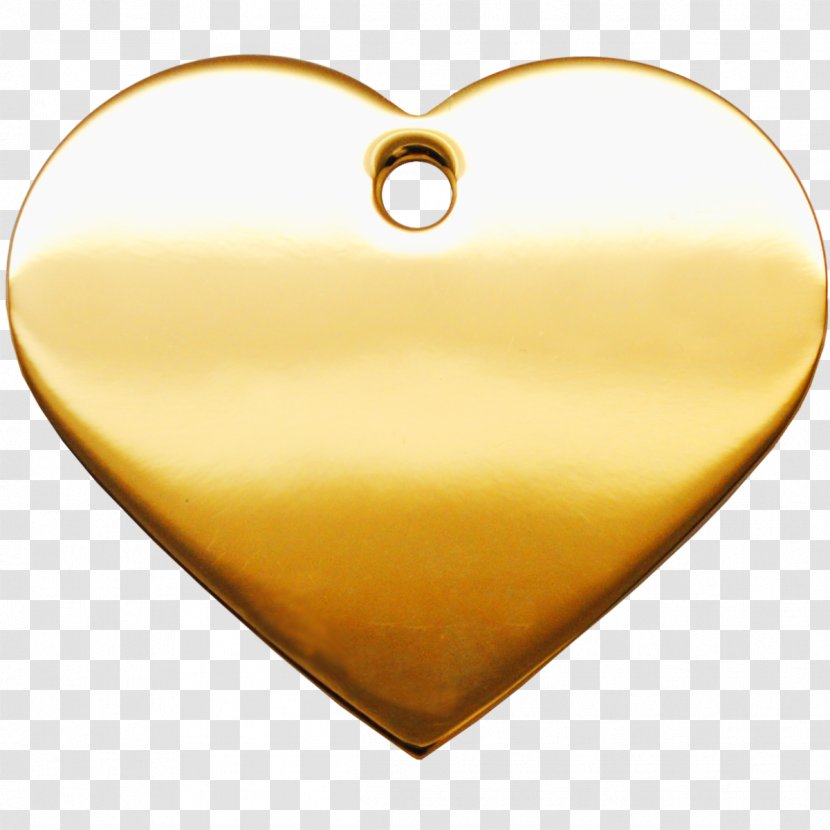 Body Jewellery Heart - Yellow Transparent PNG