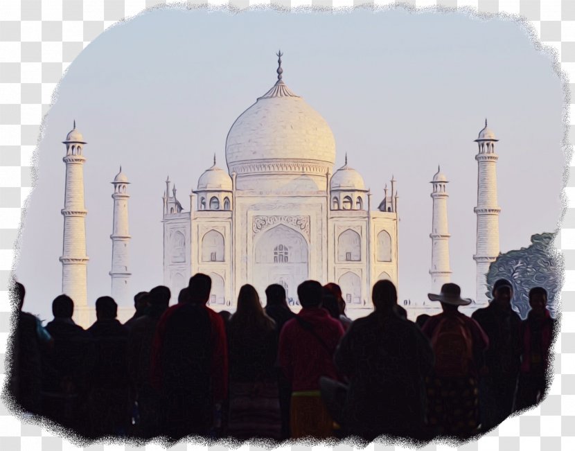 Taj Mahal Mandav Monument New7Wonders Of The World Mausoleum - Sleeve - Travel Transparent PNG