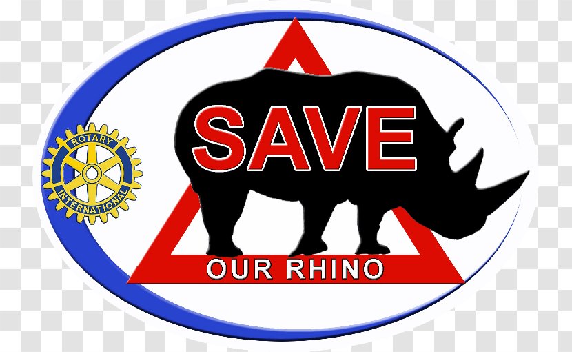 Rhinoceros Rotary International Save The Rhino Organization Coolamon - Artwork - Club Logo Transparent PNG
