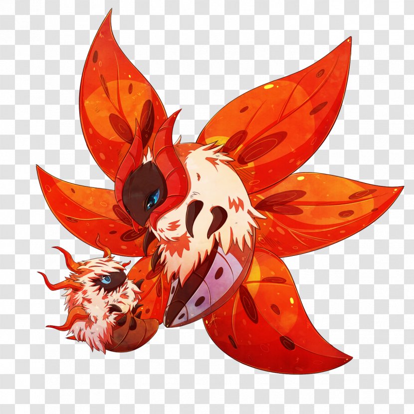 Volcarona Art Larvesta Pokémon Ultra Sun And Moon - Pokemon - Tornadus Transparent PNG