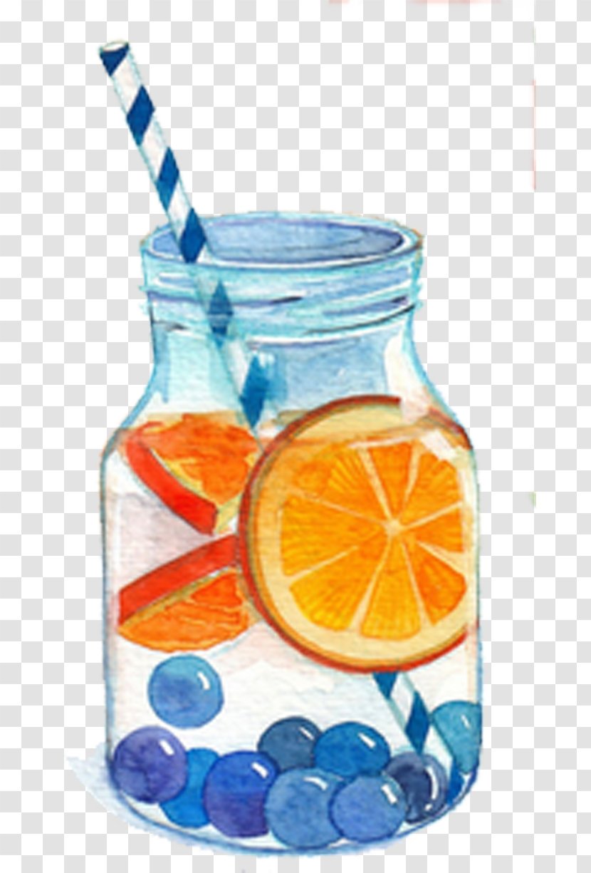 Juice Detoxification Food Fruit Illustration - Hand-painted Transparent PNG