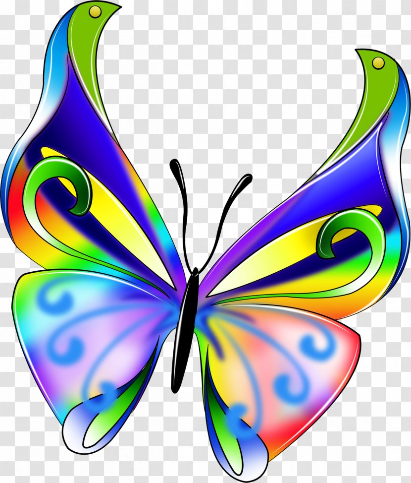 Butterfly Desktop Wallpaper Clip Art - Watercolor Painting - Unicorn Clipart Transparent PNG