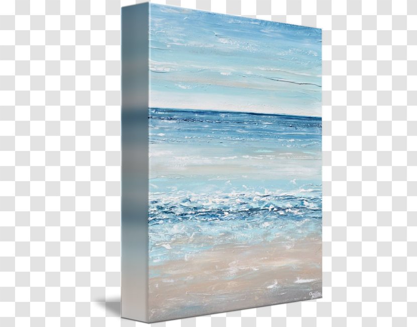 Painting Abstract Art Gallery Wrap Canvas - Sea - Watercolor Transparent PNG