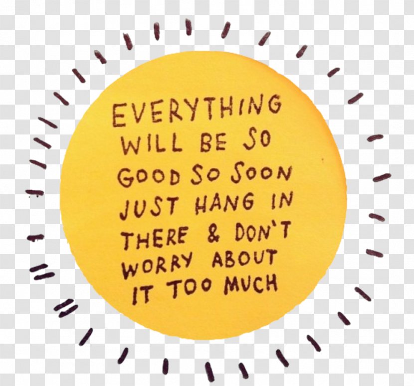 Font Point Brand - Yellow - Hang In There Transparent PNG