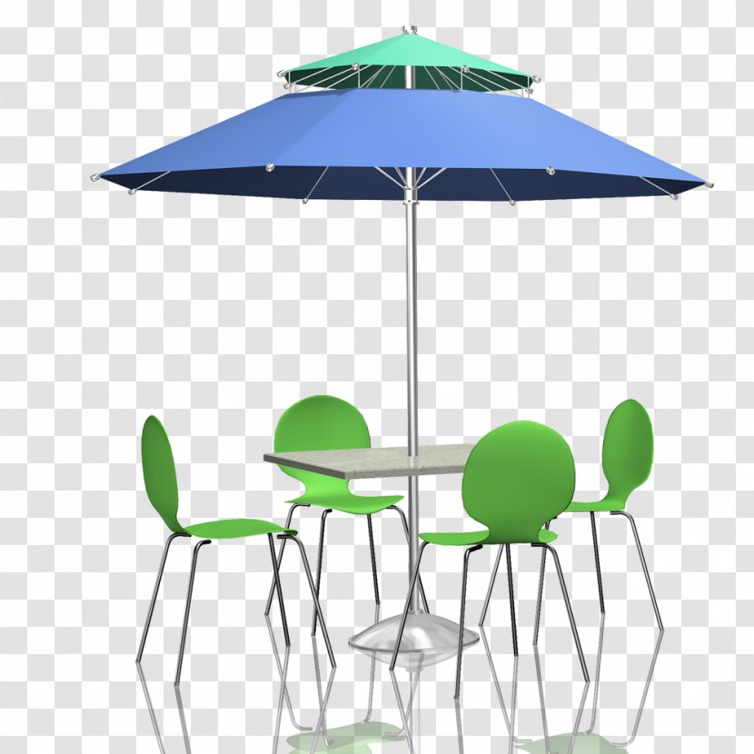 Table Umbrella Chair Garden Furniture - Green - Free Outdoor Parasol Pull Material Transparent PNG