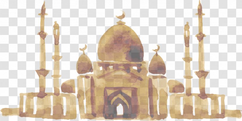 Ramadan Islam Mawlid Allah Isra And Miraj - Fasting - Hand Painted Indian Taj Mahal Transparent PNG