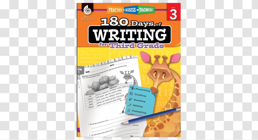 180 Days Of Writing For Fourth Grade: Practice, Assess, Diagnose Reading Third Education - Student - Grade Transparent PNG