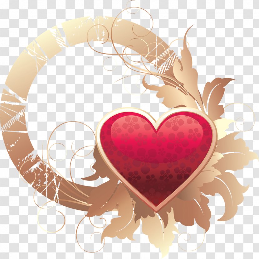 Heart Valentine's Day Romance - Flower - Fondo Transparent PNG