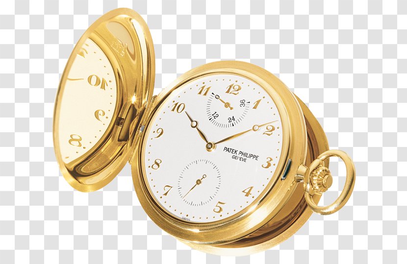 Patek Philippe & Co. Pocket Watch Power Reserve Indicator Colored Gold Transparent PNG